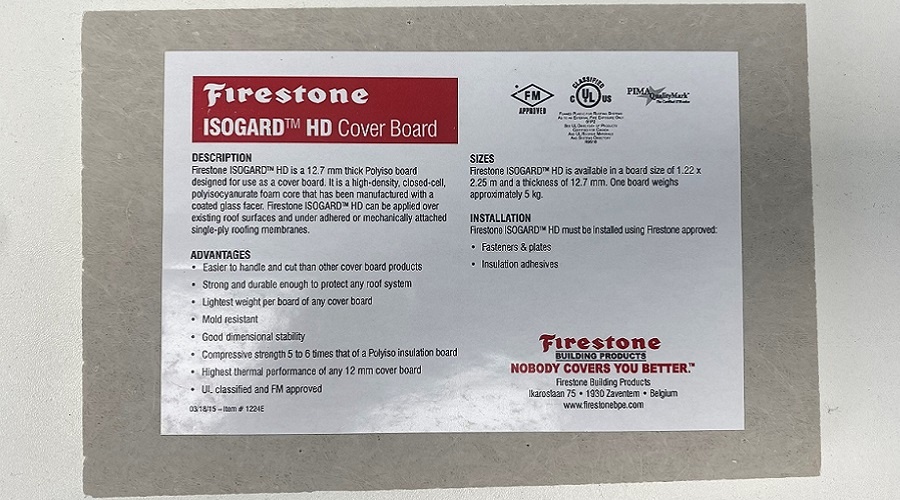 Firestone ISOGARD™HD盖板绝缘材料